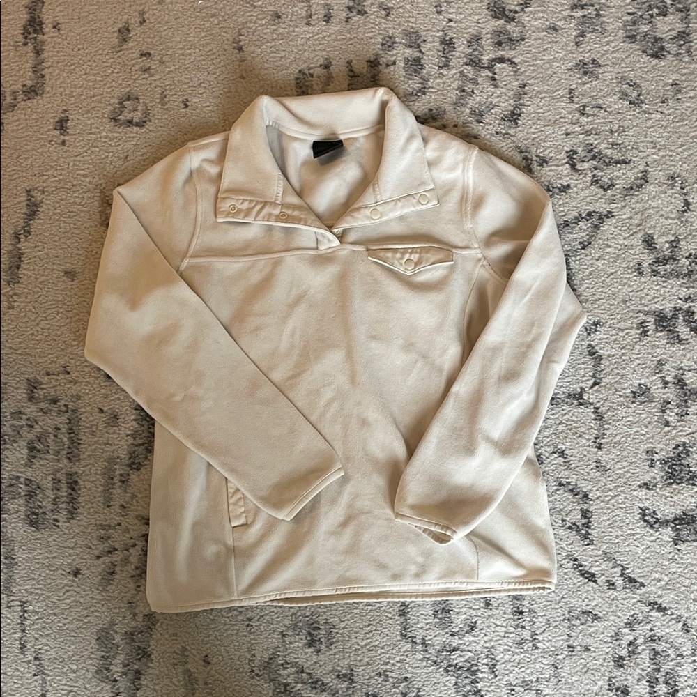32 Degrees Off-White Fleece Pullover